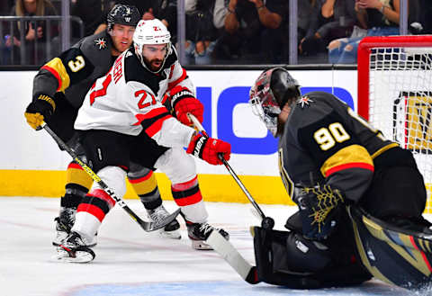 New Jersey Devils right wing Kyle Palmieri (21): (Stephen R. Sylvanie-USA TODAY Sports)