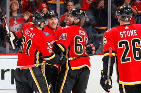 CALGARY, AB – NOVEMBER 13 2017: (Photo by Gerry Thomas/NHLI via Getty Images)