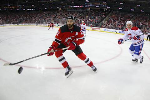 New Jersey Devils right wing Kyle Palmieri (21): (Ed Mulholland-USA TODAY Sports)