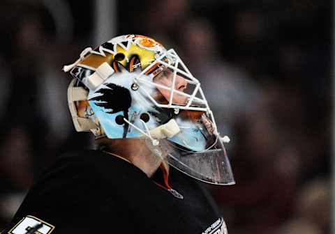 Anaheim Ducks, Jean-Sebastien Giguere (Photo by Kevork Djansezian/Getty Images)