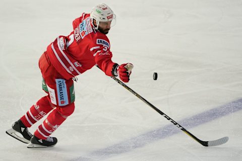 VIENNA, AUSTRIA – SEPTEMBER 15: David Fischer of Klagenfurt. (Photo by Stephan Woldron/SEPA.Media /Getty Images)