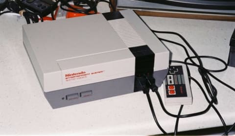 A version of the Nintendo Entertainment System, or NES.