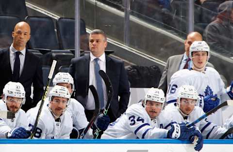 Toronto Maple Leafs bench (Photo by Bruce Bennett/Getty Images)