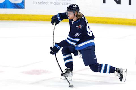 Winnipeg Jets, Kyle Connor (81). Mandatory Credit: James Carey Lauder-USA TODAY Sports