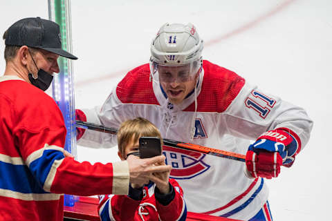 Mar 9, 2022; Vancouver, British Columbia, CAN; Montreal Canadiens forward Brendan Gallagher. Mandatory Credit: Bob Frid-USA TODAY Sports