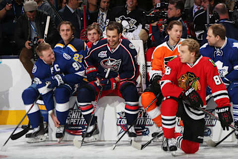 COLUMBUS, OH – JANUARY 24: Nick Foligno #71 of the Columbus Blue Jackets. (Photo by Bruce Bennett/Getty Images)