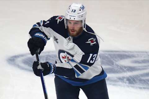 Winnipeg Jets, Pierre-Luc Dubois, #13, (Mandatory Credit: Jean-Yves Ahern-USA TODAY Sports)