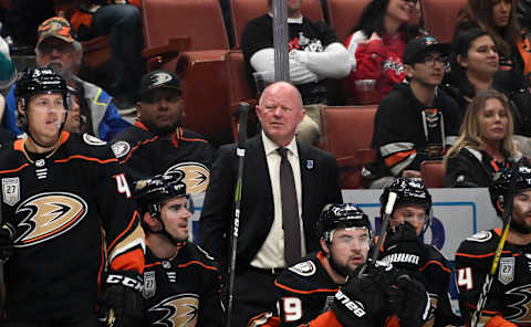 Anaheim Ducks interim coach and general manager Bob Murray Mandatory Credit: Kirby Lee-USA TODAY Sports