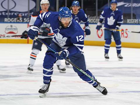 TORONTO, ON – MARCH 29: Alex Galchenyuk #12 of the Toronto Maple Leafs  . (Photo by Claus Andersen/Getty Images)