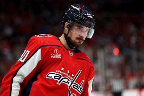 Washington Capitals, Marcus Johansson #90. (Photo by Rob Carr/Getty Images)