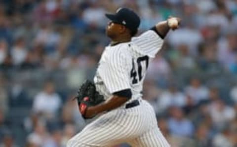 NEW YORK, NY – JULY 01: Luis Severino #40 of the New York Yankees in action against the Boston Red Sox at Yankee Stadium on July 1, 2018 in the Bronx borough of New York City. The Yankees defeated the Red Sox 11-1. (Photo by Jim McIsaac/Getty Images)