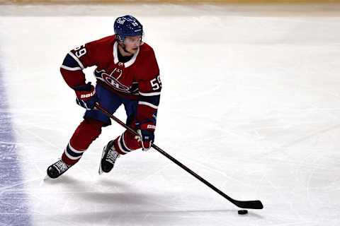 Nov 20, 2021; Montreal, Quebec, CAN; Montreal Canadiens Mattias Norlinder. Mandatory Credit: Jean-Yves Ahern-USA TODAY Sports