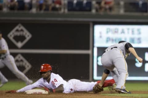 With the Phils Needing a Fourth Outfielder, Quinn’s Speed Would Add Another Element to the Offense. Photo by Mitchell Leff/Getty Images.