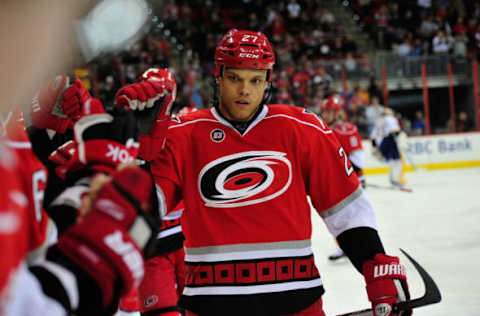 Derek Joslin #27 of the Carolina Hurricanes (Photo by Grant Halverson/Getty Images)