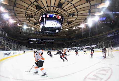 The New York Rangers skate against the Philadelphia Flyers Credit: Bruce Bennett/POOL PHOTOS-USA TODAY Sports