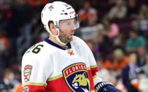 Mar 2, 2017; Philadelphia, PA, USA; Florida Panthers left wing Thomas Vanek (26) against the Philadelphia Flyers during the first period at Wells Fargo Center. Eric Hartline-USA TODAY Sports