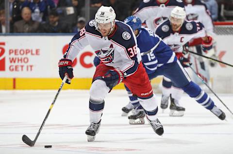 Boone Jenner #38, Columbus Blue Jackets (Photo by Claus Andersen/Getty Images)