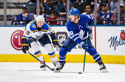 TORONTO, ON – OCTOBER 7: William Nylander #88 of the Toronto Maple Leafs.(Photo by Mark Blinch/NHLI via Getty Images)