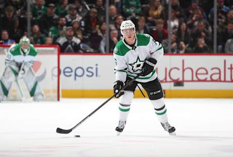 DENVER, CO – DECEMBER 15: Julius Honka #6 of the Dallas Stars skates against the Colorado Avalanche at the Pepsi Center on December 15, 2018 in Denver, Colorado. The Avalanche defeated the Stars 6-4 (Photo by Michael Martin/NHLI via Getty Images)