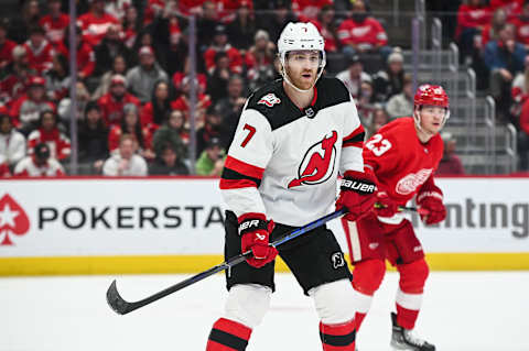 New Jersey Devils defenseman Dougie Hamilton (7): Tim Fuller-USA TODAY Sports