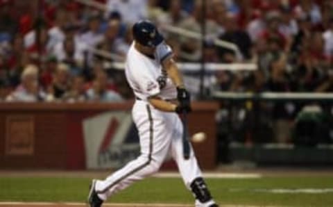 ST. LOUIS, MO – JULY 14: National League All-Star Ryan Braun of the Milwaukee Brewers bats during the 2009 MLB All-Star Game at Busch Stadium on July 14, 2009 in St Louis, Missouri. (Photo by Dilip Vishwanat/Getty Images)