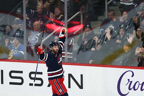 Winnipeg Jets, Sam Gagner (89). Mandatory Credit: Terrence Lee-USA TODAY Sports