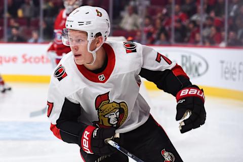 Ottawa Senators left wing Brady Tkachuk (7) (Photo by David Kirouac/Icon Sportswire via Getty Images)