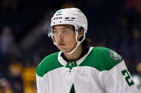 Jason Robertson #21, Dallas Stars (Photo by Brett Carlsen/Getty Images)