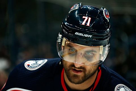 Nick Foligno (#71), Columbus Blue Jackets (Photo by Kirk Irwin/Getty Images)