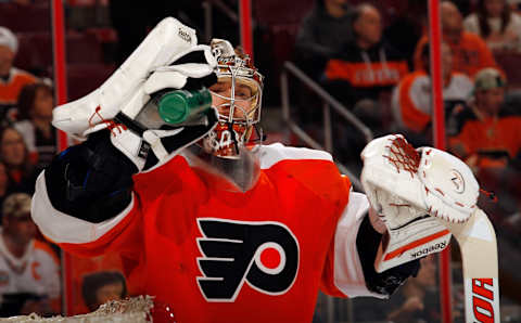 Goalie Sergei Bobrovsky of the Philadelphia Flyers. (Photo by Rob Carr/Getty Images)