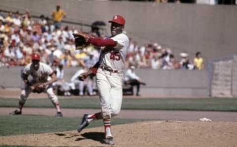 Bob Gibson, St. Louis Cardinals (Photo by Focus on Sport/Getty Images)