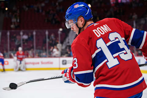 MONTREAL, QC – SEPTEMBER 19: Montreal Canadiens Max Domi (Photo by Vincent Ethier/Icon Sportswire via Getty Images)