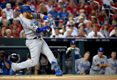 Los Angeles Dodgers 3B Justin Turner (Photo by Will Newton/Getty Images)