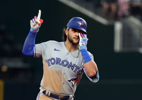 Bo Bichette of the Toronto Blue Jays. (Photo by Richard Rodriguez/Getty Images)