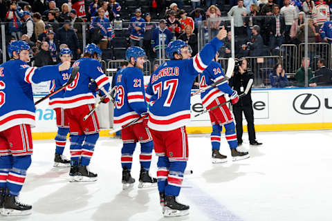 New York Rangers defeat the New Jersey Devils at Madison Square Garden