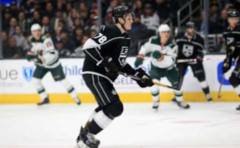 LOS ANGELES, CA – APRIL 05: Daniel Brickley #78 of the Los Angeles Kings skates during the third period of a game against the Minnesota Wild at Staples Center on April 5, 2018 in Los Angeles, California. (Photo by Sean M. Haffey/Getty Images)