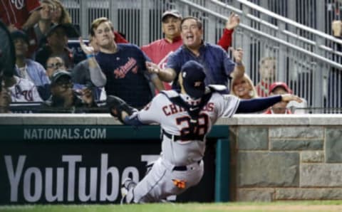 Robinson Chirinos  of the Houston Astros. (Photo by Rob Carr/Getty Images)