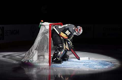 Robin Lehner #90 of the Vegas Golden Knights (Photo by Ethan Miller/Getty Images)