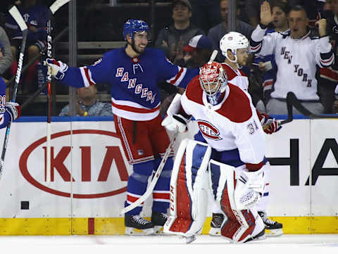 NEW YORK, NY – OCTOBER 08: Mika Zibanejad