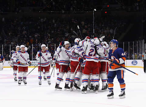 New York Rangers celebrate (Photo by Bruce Bennett/Getty Images)