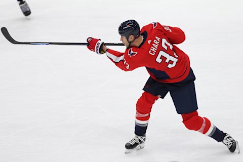 Washington Capitals defenseman Zdeno Chara (33). Mandatory Credit: Geoff Burke-USA TODAY Sports