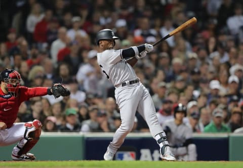 McCutchen will add a glove to the defense and a bat to the lineup. Photo by Elsa/Getty Images.