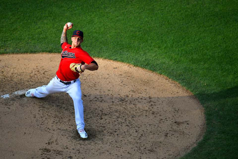 Starter Zach Plesac of the Cleveland Indians (Photo by Jason Miller/Getty Images)