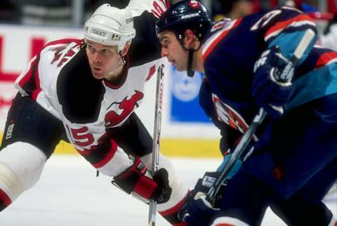 New Jersey Devils – John Maclean #15 (Mandatory Credit: Al Bello/Allsport)