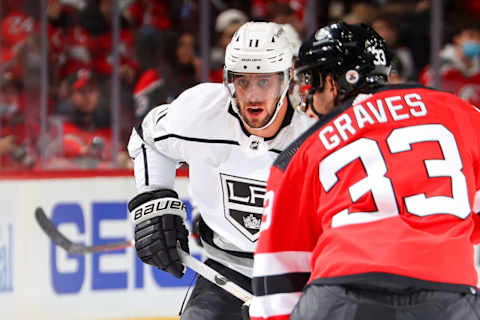 Anze Kopitar #11 of the Los Angeles Kings. (Photo by Rich Graessle/Getty Images)