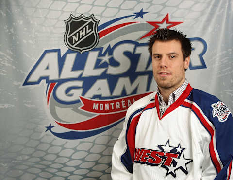 MONTREAL – JANUARY 23: Shea Weber poses for a portrait during the 2009 NHL Live Western/Eastern Conference All-Stars Media Availability at the Queen Elizabeth Fairmont Hotel on January 23, 2009 in Montreal, Canada. (Photo by Nick Laham/Getty Images)