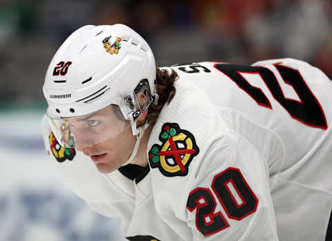 DALLAS, TEXAS – FEBRUARY 23: Brandon Saad. (Photo by Ronald Martinez/Getty Images)