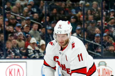 Jordan Staal, Carolina Hurricanes  (Photo by Kirk Irwin/Getty Images)