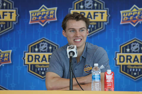 NHL prospect Connor Bedard. (Photo by Bruce Bennett/Getty Images)