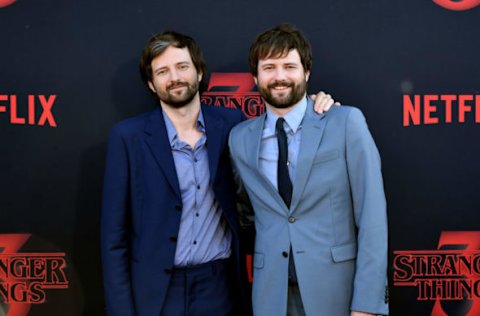 SANTA MONICA, CALIFORNIA – JUNE 28: Matt Duffer and Ross Duffer attend the premiere of Netflix’s “Stranger Things” Season 3 on June 28, 2019 in Santa Monica, California. (Photo by Amy Sussman/Getty Images)